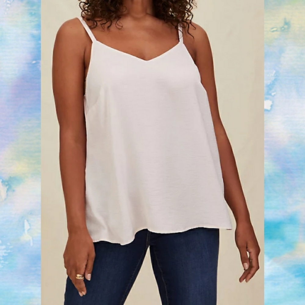 Torrid Sophie Pink Textured Charmeuse Cami NWOT